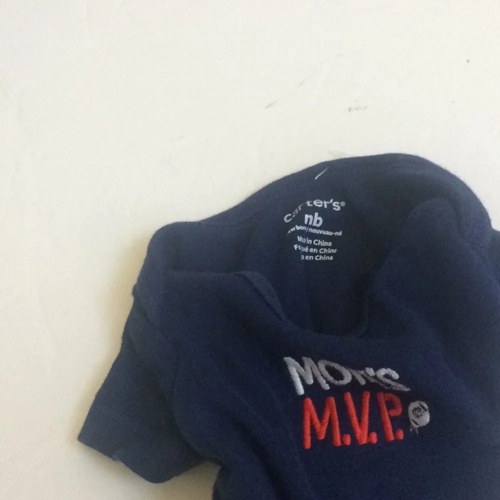 Carters mvp onesie newborn